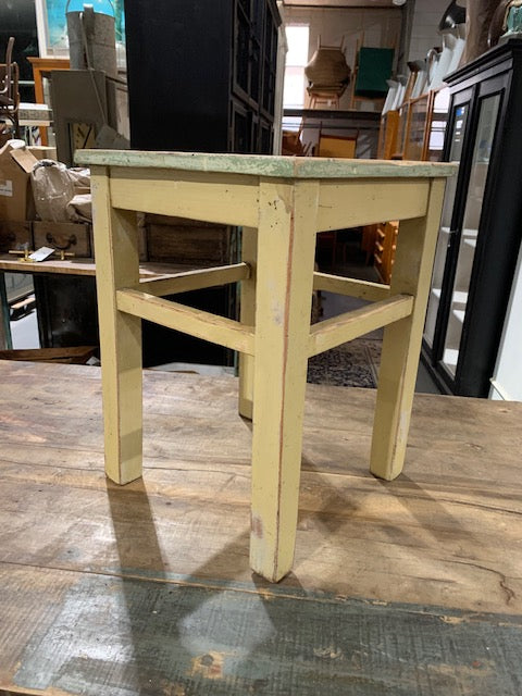 Vintage  European  Wooden Stool  #5068