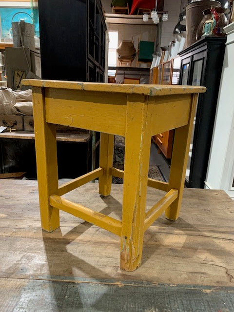 Vintage  European  Wooden Stool  #5069