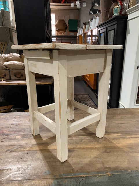 Vintage  European  Wooden Stool  #5070