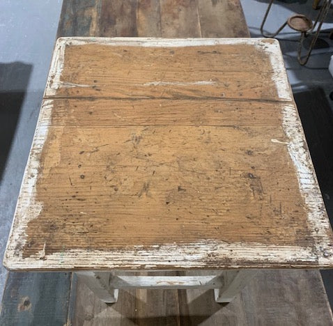 Vintage  European  Wooden Stool  #5070