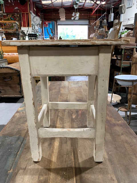 Vintage  European  Wooden Stool  #5070