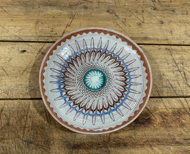 Vintage Hungarian Glazed Ceramic  Plate  #5081