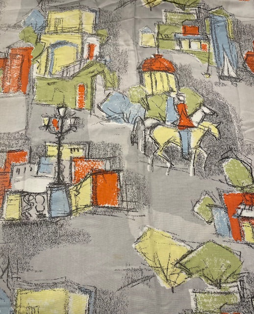 1950s  Curtain/ Fabric  #F1229 *Read Info*