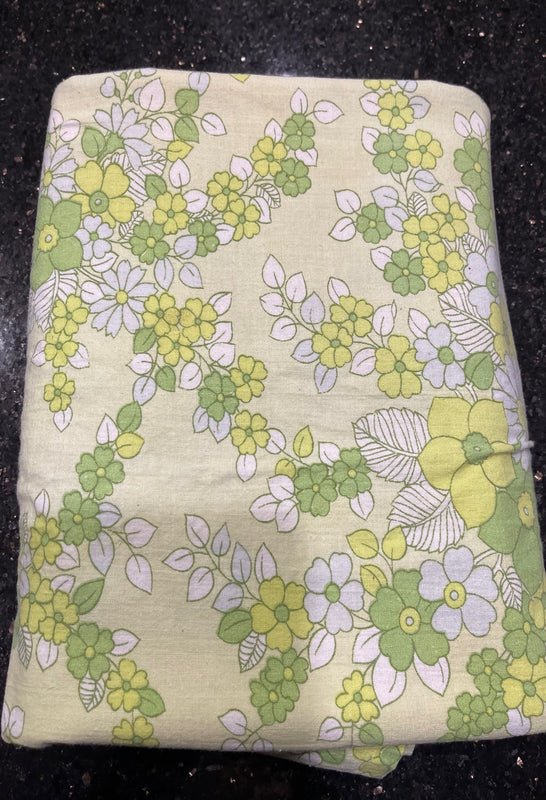 1970s Cotton Sheet  #F1236 *Read Info*