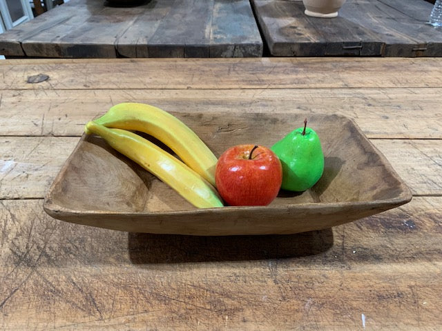 Vintage  European Handcarved Wooden Bowl  #5108