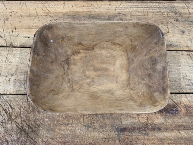 Vintage  European Handcarved Wooden Bowl  #5109