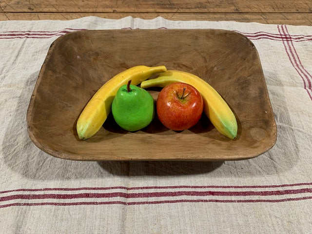 Vintage  European Handcarved Wooden Bowl  #5109