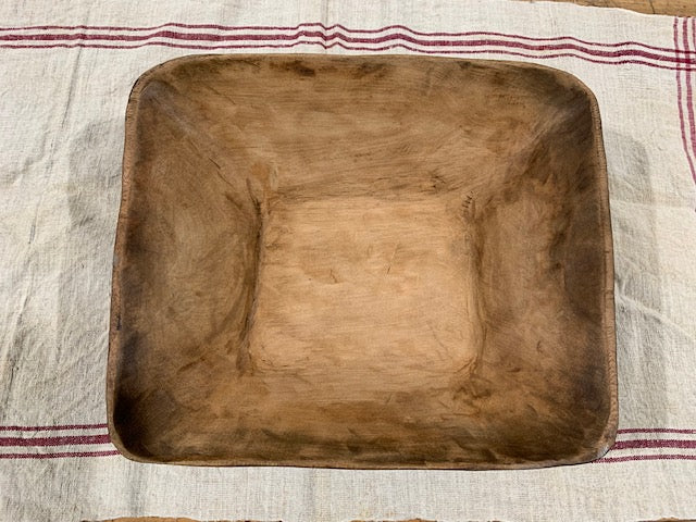 Vintage  European Handcarved Wooden Bowl  #5110