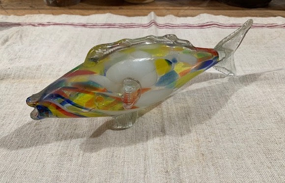 Vintage Romanian Glass Fish #5127