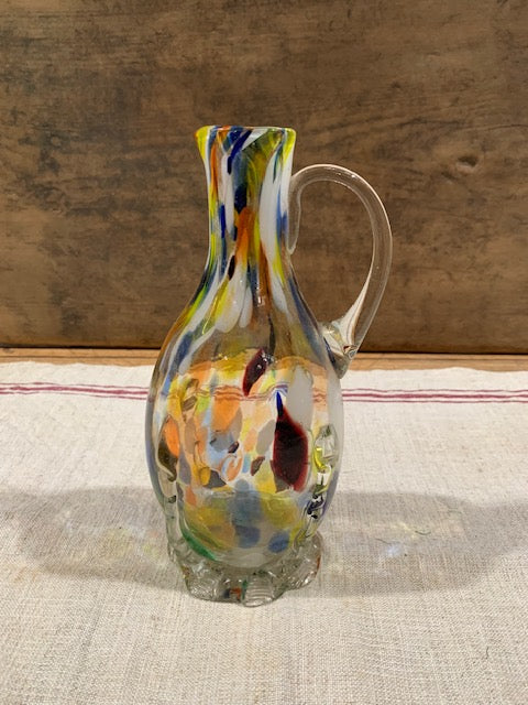 Vintage Romanian Glass Jug  #5130