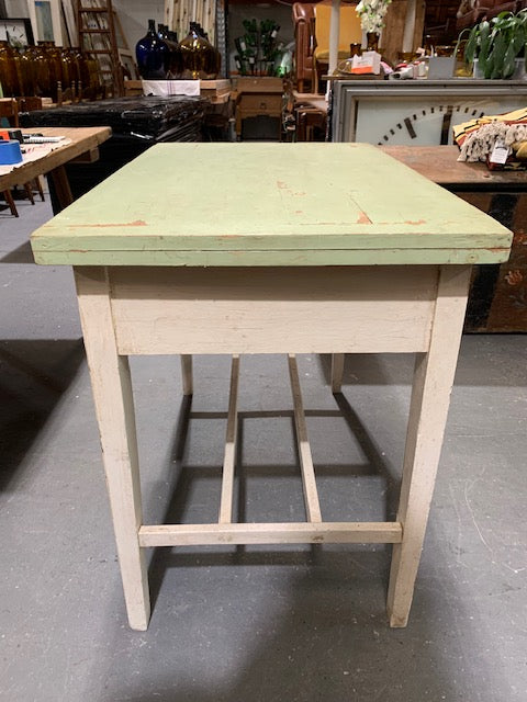 Vintage European Kitchen Farmhouse Table Foldout  #5134 Byron
