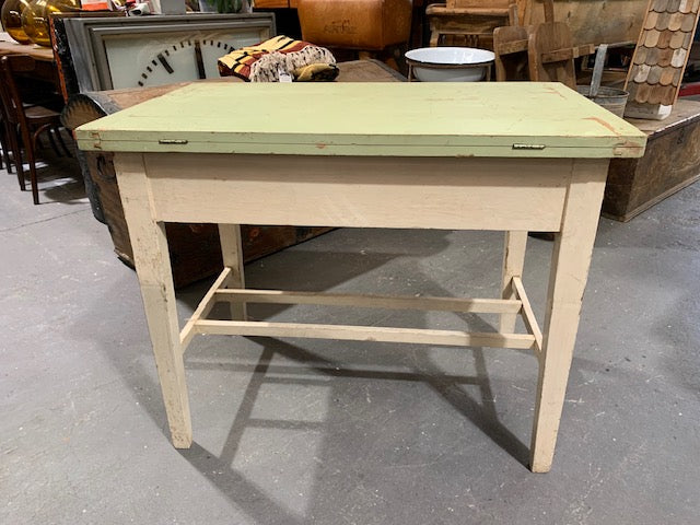 Vintage European Kitchen Farmhouse Table Foldout  #5134 Byron