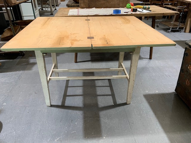 Vintage European Kitchen Farmhouse Table Foldout  #5134 Byron