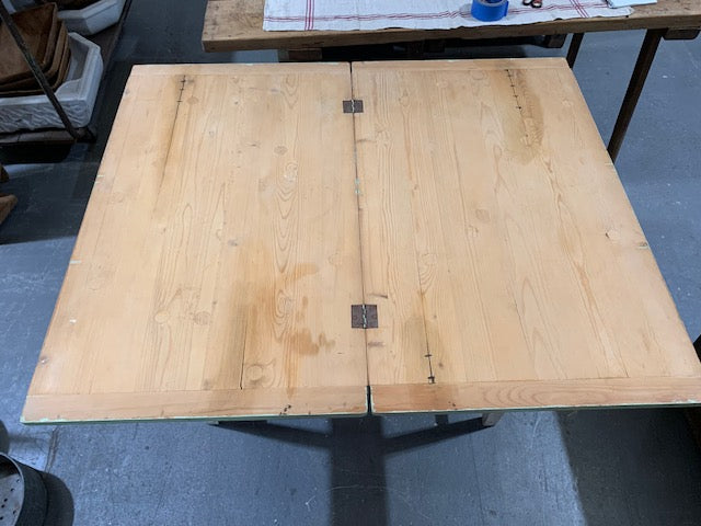 Vintage European Kitchen Farmhouse Table Foldout  #5134 Byron