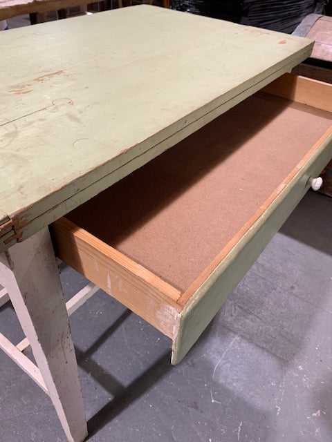 Vintage European Kitchen Farmhouse Table Foldout  #5134 Byron
