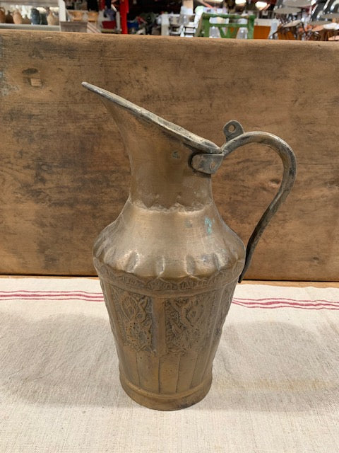 Vintage  European Copper Water Pitcher  #5155