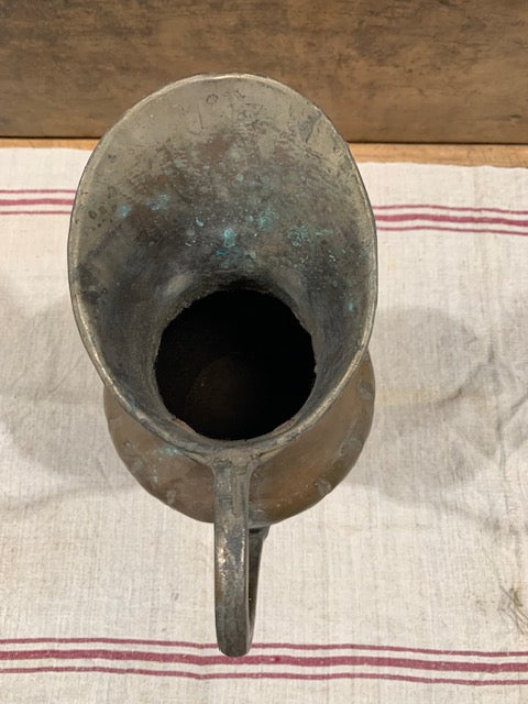 Vintage  European Copper Water Pitcher  #5155