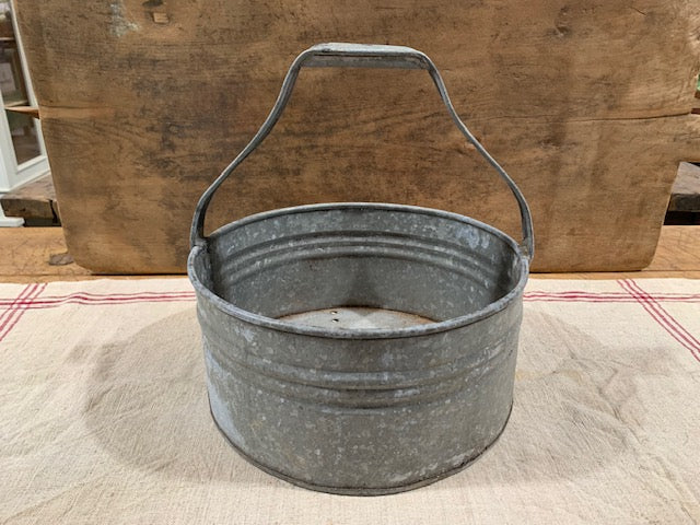 Vintage  Galvanised Rinsing Basket  #5158