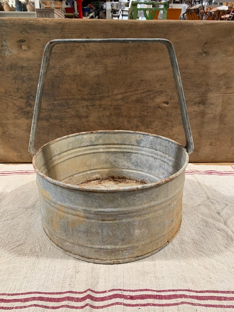 Vintage  Galvanised Rinsing Basket  #5160