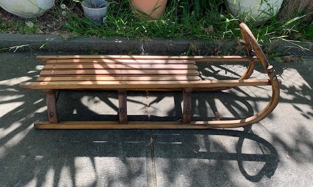 Vintage  European Snow Sled   #5161