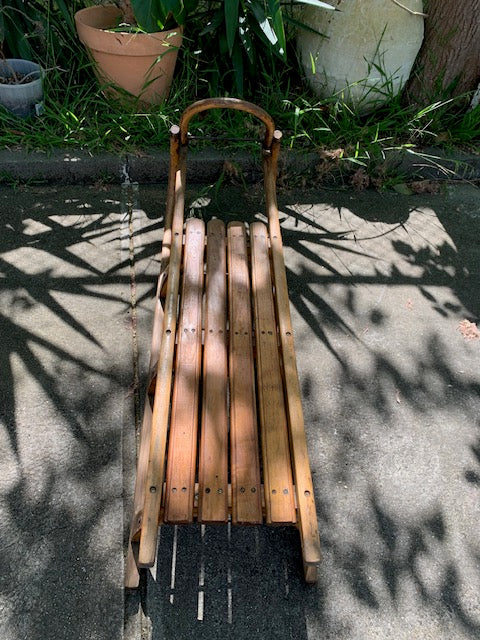 Vintage  European Snow Sled   #5161