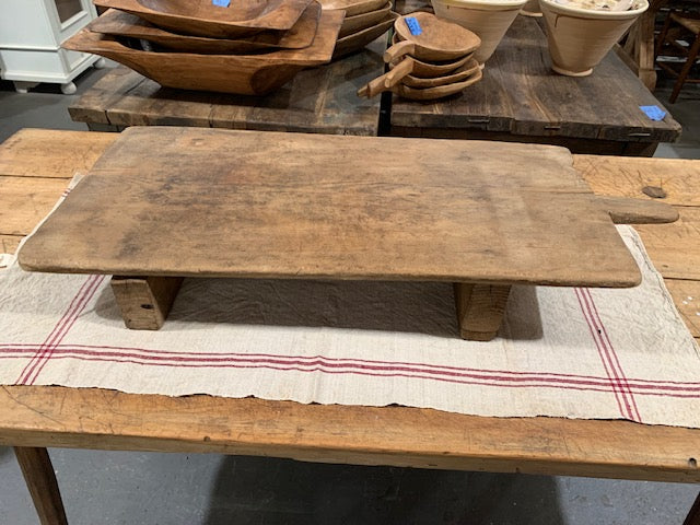 Vintage Wooden Breadboard Serving Table #5169