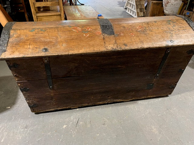 Vintage European Wooden Trunk- Glory Box #5173  Byron