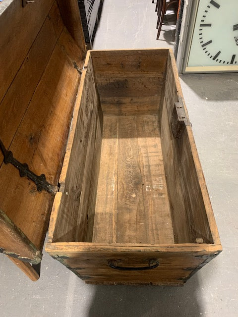 Vintage European Wooden Trunk- Glory Box #5173  Byron