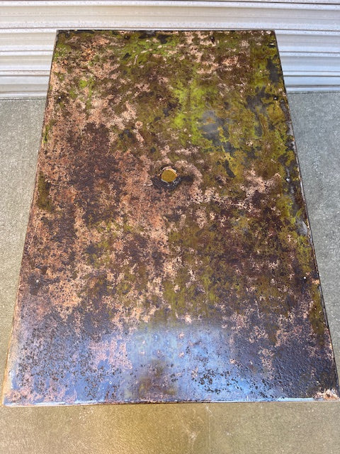 Rustic Metal  Garden Table   #7401