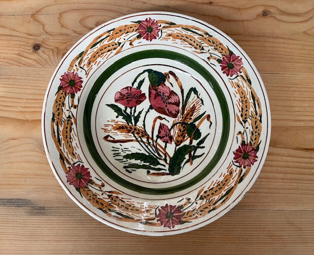 Vintage Hungarian   Glazed Ceramic Bowl  #7406