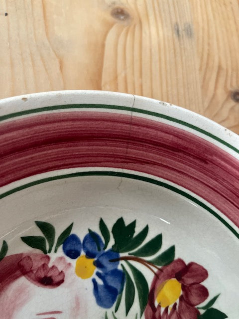 Vintage Hungarian   Glazed Ceramic Bowl  #7408