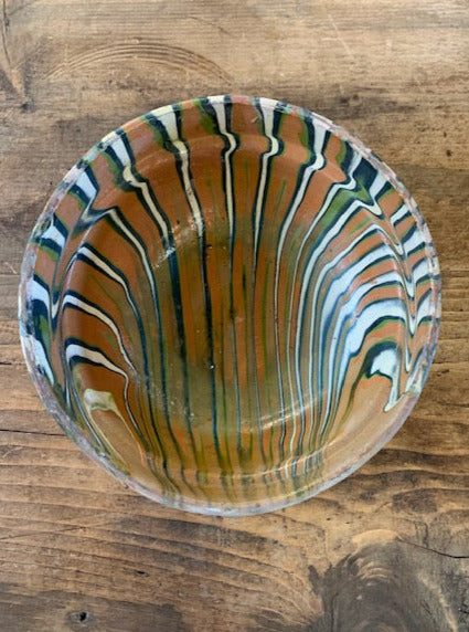 Vintage Hungarian  Glazed Ceramic  Bowl   #5215  Byron