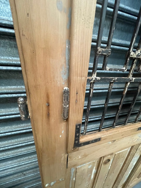 Vintage Eastern European Wooden Double House Front Doors #6748