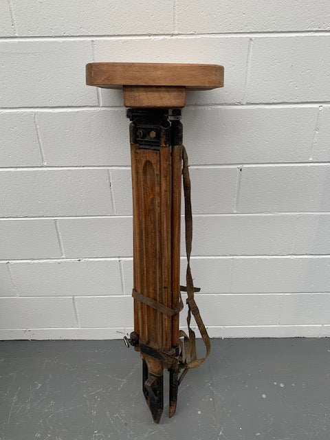 Vintage European Wooden Plant Stand #5226
