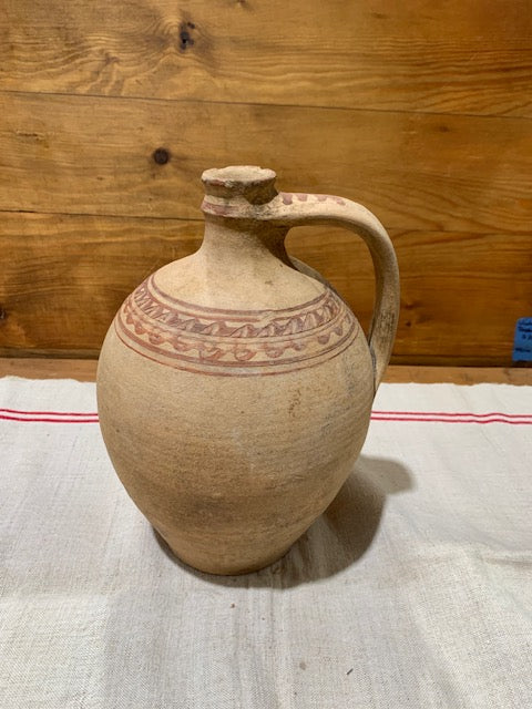 Vintage Hungarian Gypsy Terracotta Jug #5239