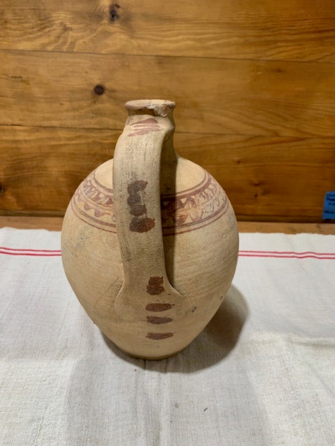 Vintage Hungarian Gypsy Terracotta Jug #5239