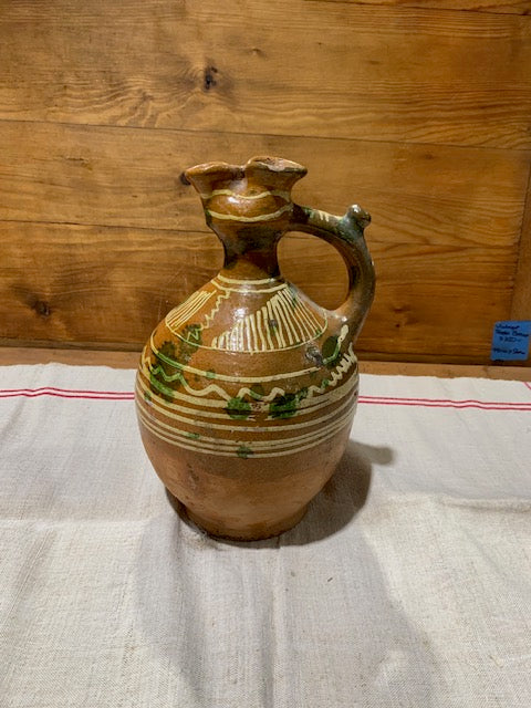 Vintage Hungarian  Glazed Ceramic  Jug  #5241