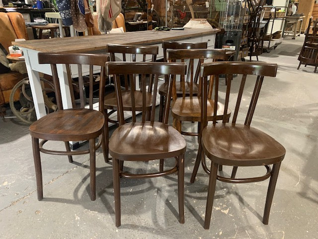Set of 6 Vintage Original   Bentwood  Chairs #5250