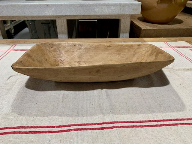 Vintage  European Handcarved Wooden Bowl  #5255