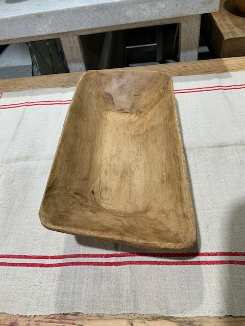 Vintage  European Handcarved Wooden Bowl  #5255
