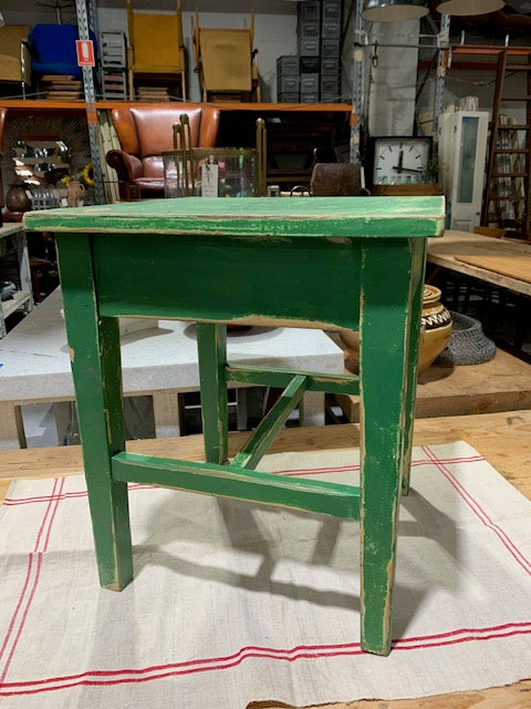 Vintage  European  Wooden Stool  #5279