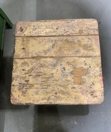 Vintage  European  Wooden Stool  #5281