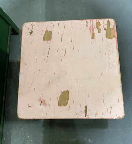 Vintage  European  Wooden Stool  #5282