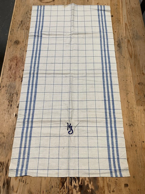Vintage European Linen Tea Towel  #5320