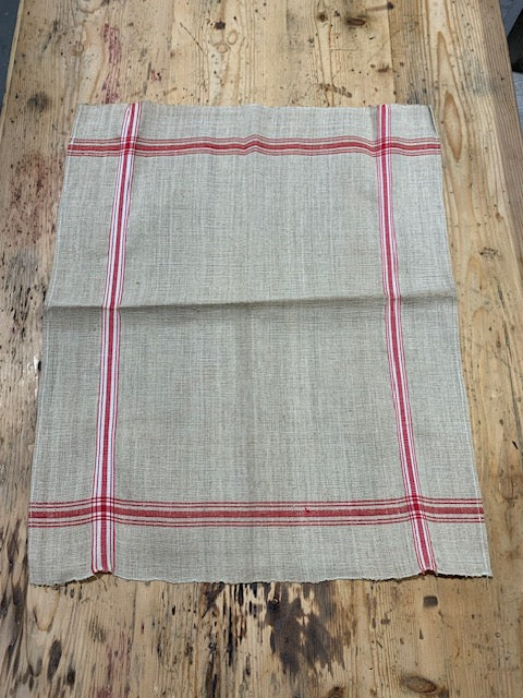 Vintage European Linen Tea Towel  #5324