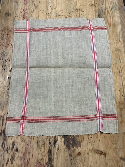 Vintage European Linen Tea Towel  #5324