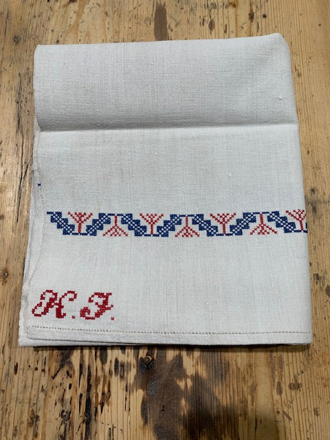 Vintage European Linen Tea Towel  #5331