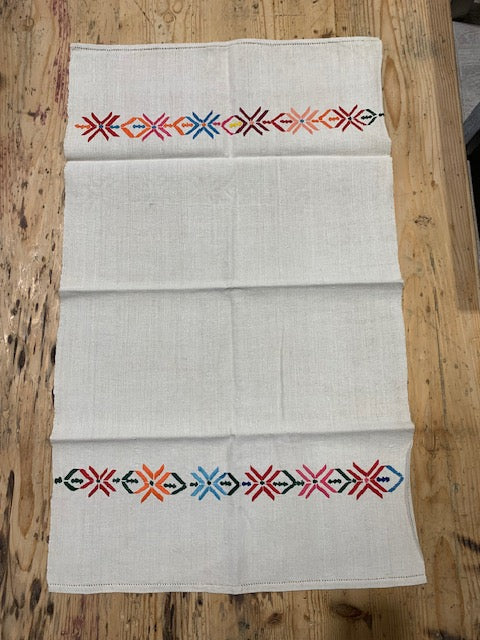 Vintage European Linen Tea Towel  #5334