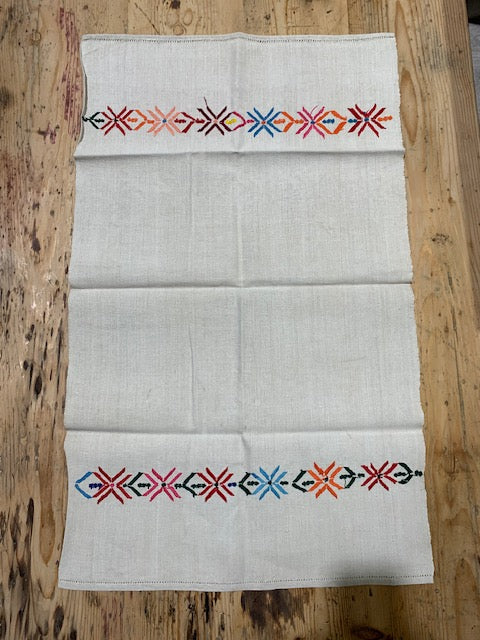 Vintage European Linen Tea Towel  #5334