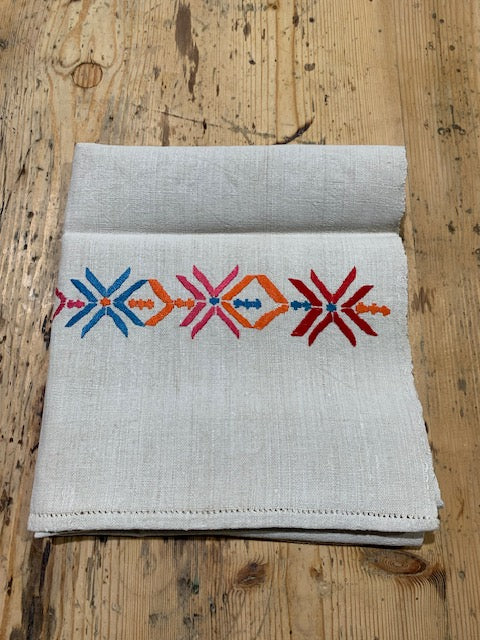 Vintage European Linen Tea Towel  #5334